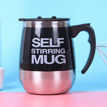 Load image into Gallery viewer, Tazas coffee mug Stainless Steel Magnetic Self Stirring Automatic Cover Milk Mixing Mugs Electric Lazy Smart shaker Coffee Cup
