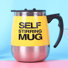 Load image into Gallery viewer, Tazas coffee mug Stainless Steel Magnetic Self Stirring Automatic Cover Milk Mixing Mugs Electric Lazy Smart shaker Coffee Cup
