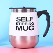 Load image into Gallery viewer, Tazas coffee mug Stainless Steel Magnetic Self Stirring Automatic Cover Milk Mixing Mugs Electric Lazy Smart shaker Coffee Cup
