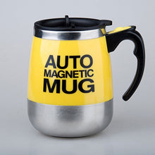 Load image into Gallery viewer, Tazas coffee mug Stainless Steel Magnetic Self Stirring Automatic Cover Milk Mixing Mugs Electric Lazy Smart shaker Coffee Cup

