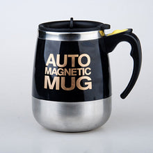 Load image into Gallery viewer, Tazas coffee mug Stainless Steel Magnetic Self Stirring Automatic Cover Milk Mixing Mugs Electric Lazy Smart shaker Coffee Cup
